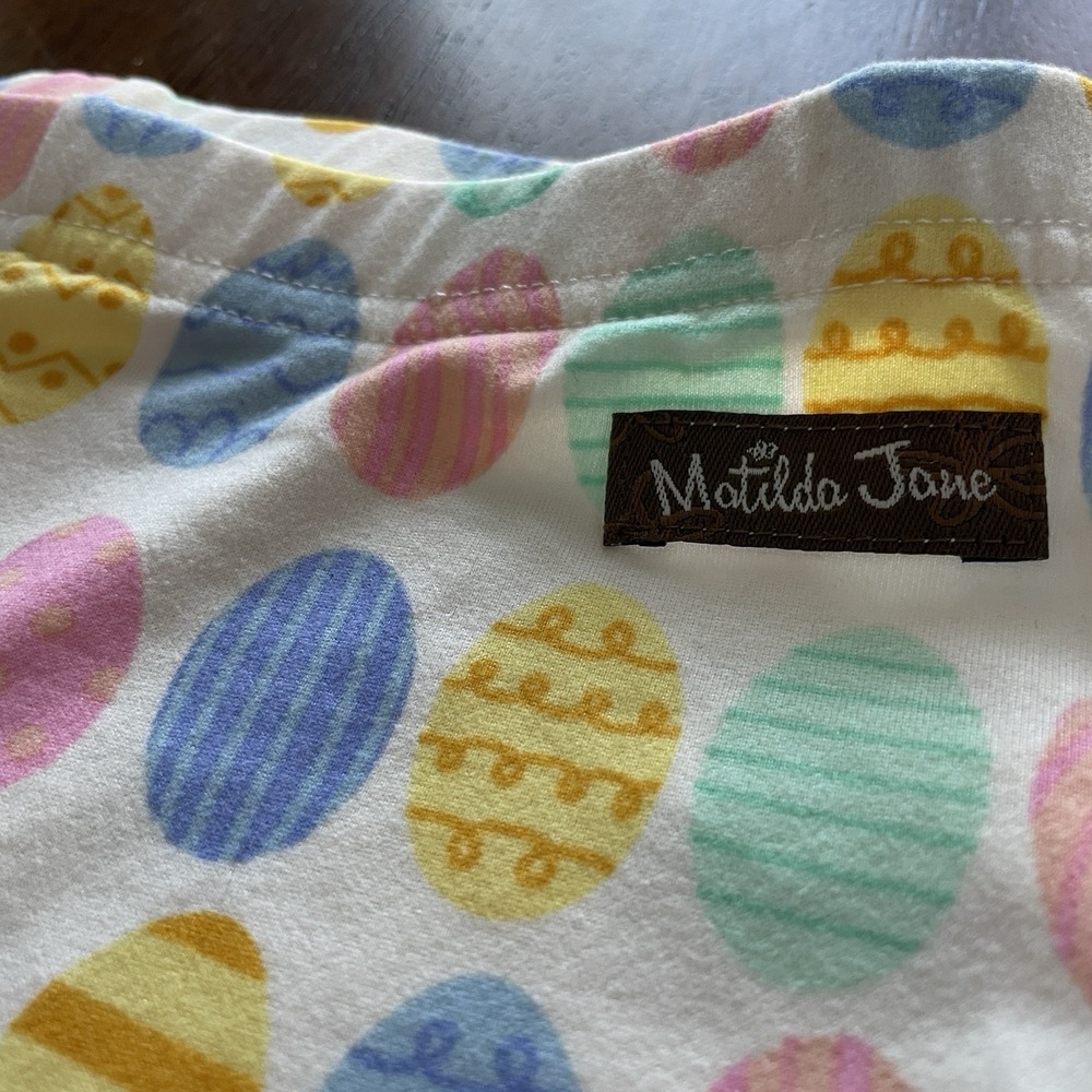 Matilda Jane PJ Bottom Easter Bunny Eggs Dream Chasers Pajamas Size 8 Spring‎